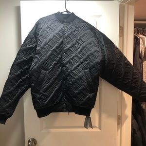 Balenciaga Logo Bomber Jacket